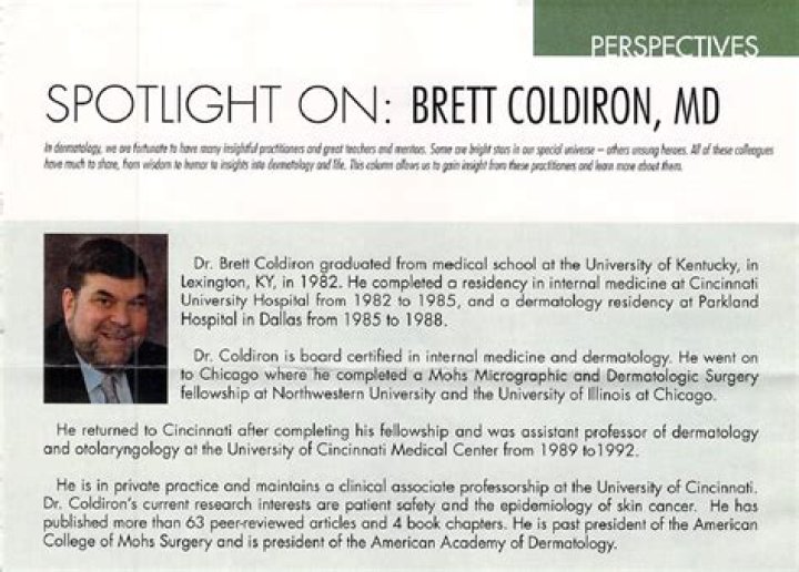 Dr. Brett Coldiron, MD – Cincinnati, OH