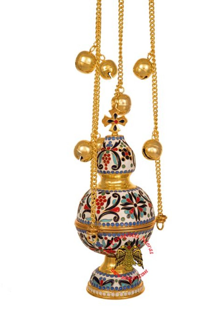 Ecclesiastical Orthodox Censer - Style B - Enamel