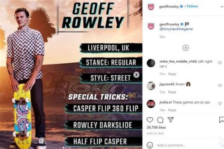 Geoff Rowley Net Worth, Income, Salary, Earnings, Biography