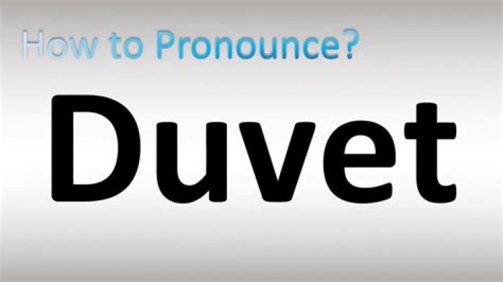How to pronounce duvet