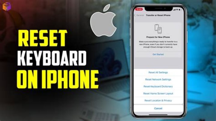 How to reset iphone keyboard