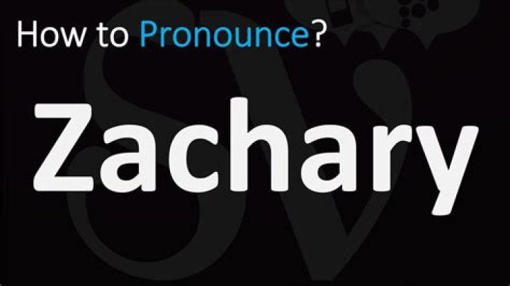 How to spell zachary