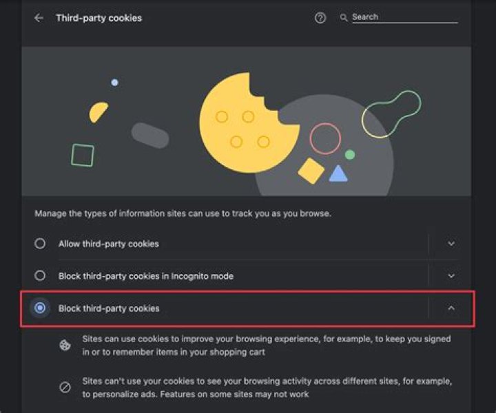 How to update settings to allow 3rd party cookies