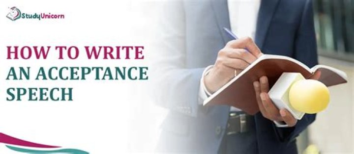 How to write an acceptance speech