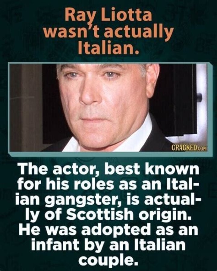 Is Ray Liotta actually Italian?
