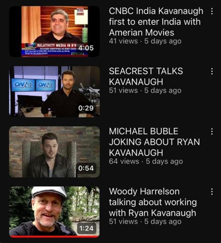 Is Ryan Kavanaugh related to Brett Kavanaugh?
