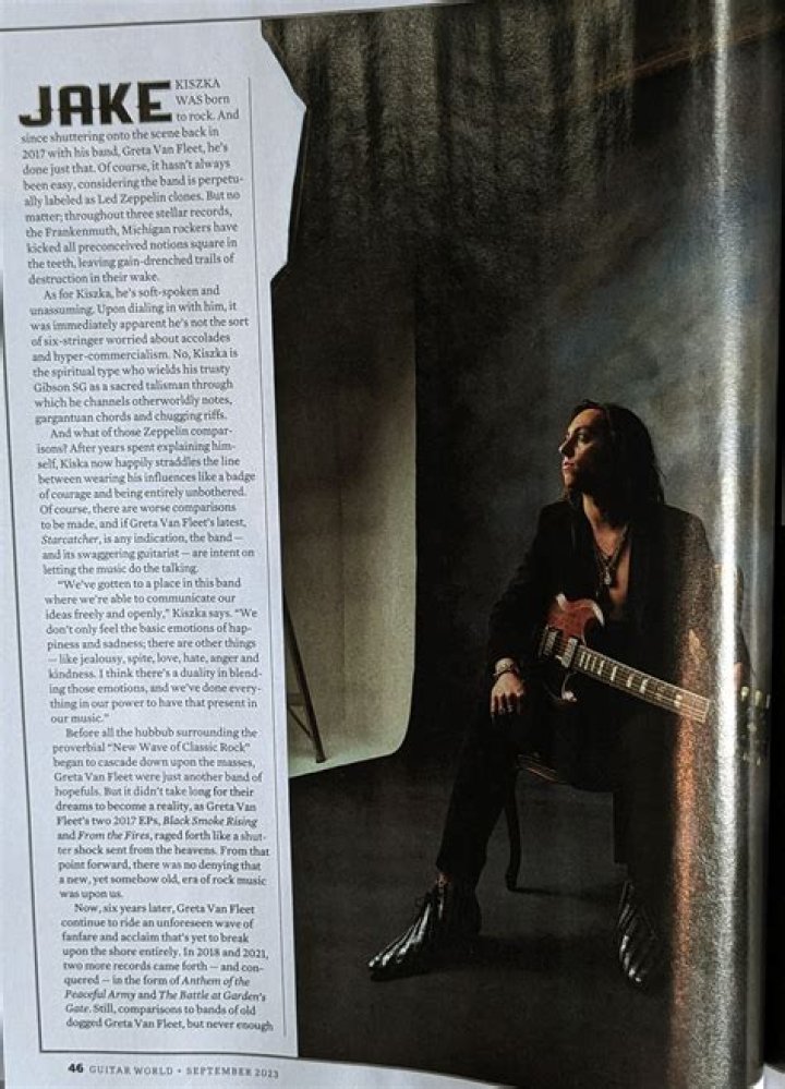 Jake Kiszka Greta Van Fleet: Everything About To Know About The Musician