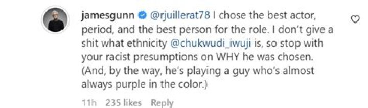 James Gunn decimates ‘racist’ response to ‘Guardians of the Galaxy Vol. 3’ casting with the perfect comeback