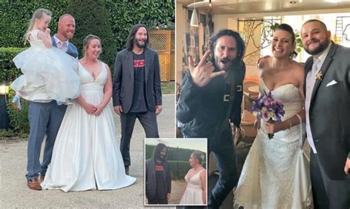 Keanu Reeves crashing couples on their Northamptonshire wedding