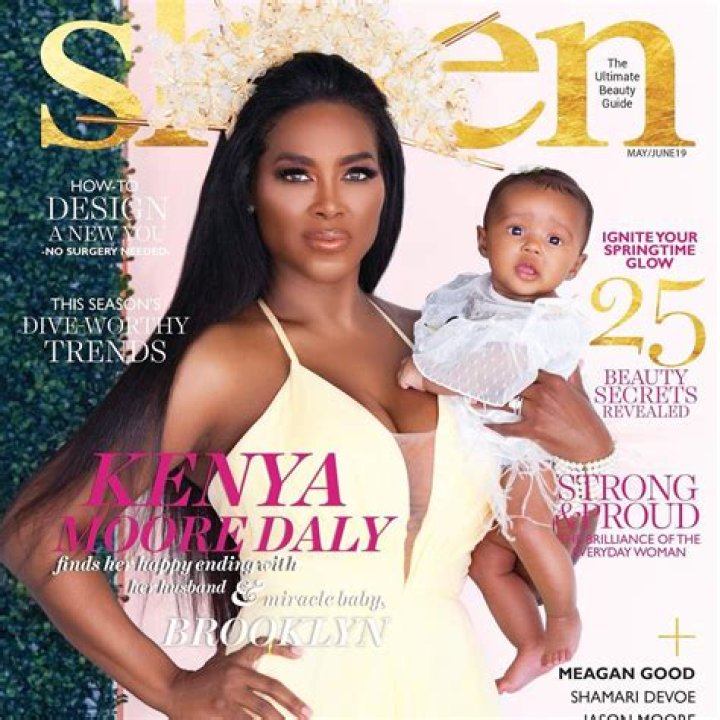 Kenya Moore And Baby Brooklyn Grace The Cover Of Sheen Magazine