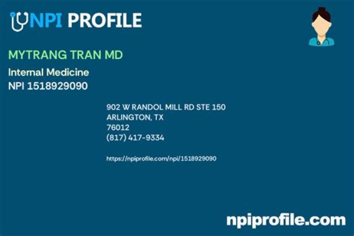 Dr. Mytrang Tran, MD – Arlington, TX