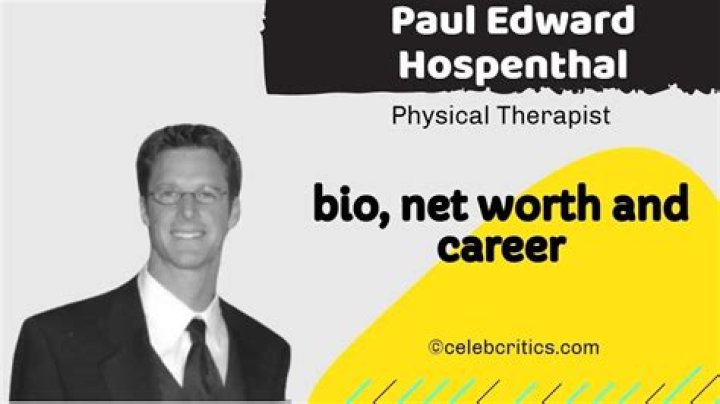Paul Edward Hospenthal Biography; Net Worth, Age And Height