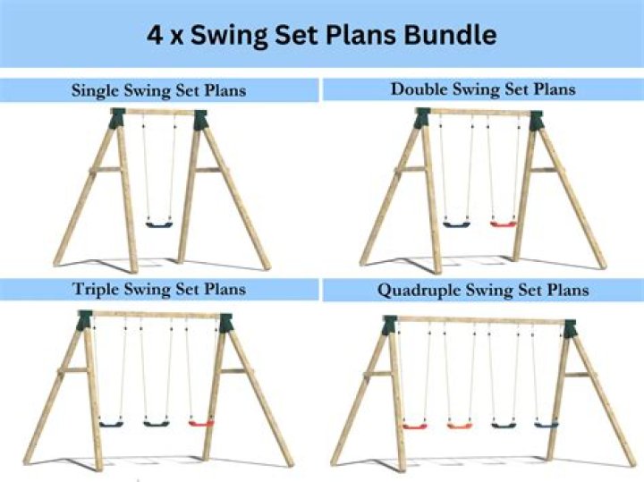 What is the distance between swings on a swing set