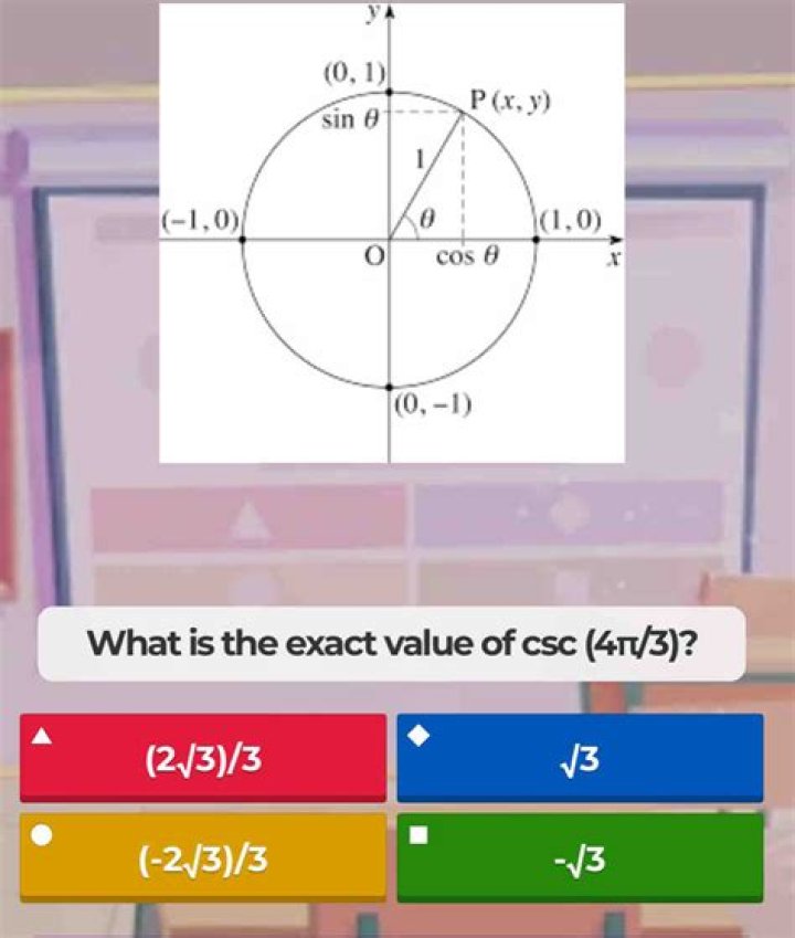 What is the exact value of csc 270