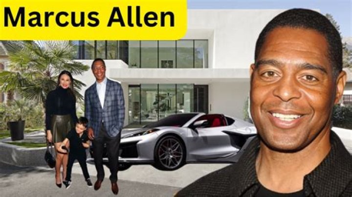 When did Marcus Allen get married? Where does Marcus Allen live?