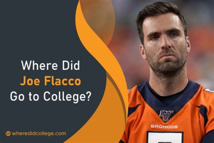 Where did Joe Flacco go to college? Did Joe Flacco play college football?