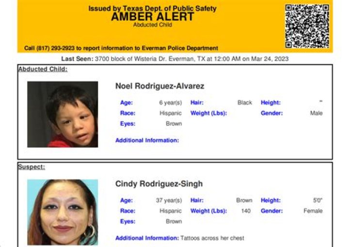 
Where is Noel Rodriguez-Alvarez? AMBER alert issued for 6-year-old from Everman, Texas 