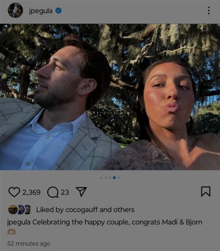 Who is Jessica Pegula engaged to?